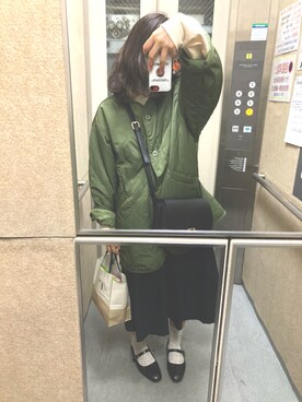 「AS as know as（エーエス アズノウアズ）のアイテム（その他アウター）」を使った、harunaさん（レディース・151cm）の春コーディネート