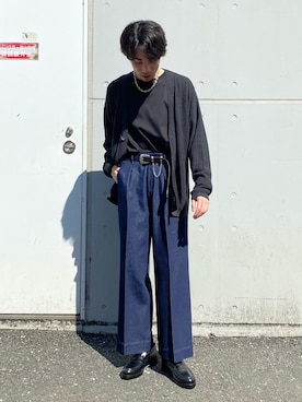 「PUBLIC TOKYO（パブリックトウキョウ）のアイテム（シューズ）」を使った、tsukaさん（メンズ・178cm）の秋コーディネート
