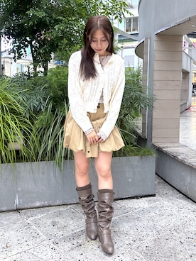 「MILKFED.（ミルクフェド）のアイテム」を使った、石田 莉央さん（レディース・161cm）の秋コーディネート