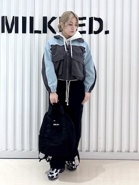 石田 莉央さん（レディース・161cm）の春コーディネート