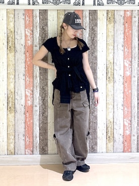 石田 莉央さん（レディース・161cm）の春コーディネート