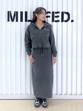 石田 莉央さん(レディース・161cm)の冬コーディネート