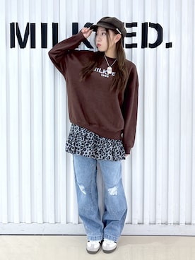 石田 莉央さん（レディース・161cm）の秋コーディネート