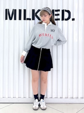 石田 莉央さん（レディース・161cm）の秋コーディネート