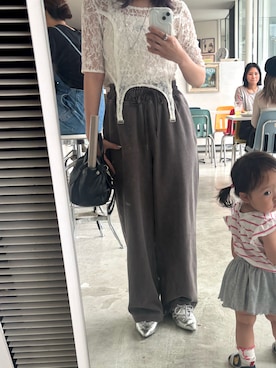 「アイテム（その他ベビーウェア）」を使った、rukaさん（レディース・154cm）の秋コーディネート
