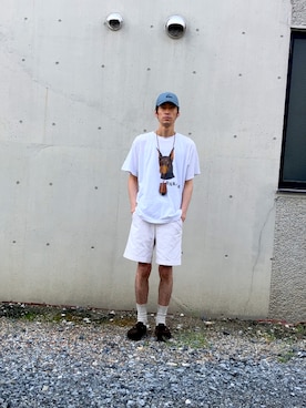 「アイテム（Tシャツ/カットソー）」を使った、daikikunさん（メンズ・188cm）の夏コーディネート
