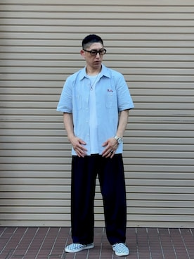「アイテム（シャツ/ブラウス）」を使った、masappさん（メンズ・175cm）の夏コーディネート