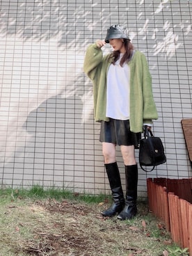 「ピスタチオ」｜「アイテム（帽子）」を使った、chan-miさん（レディース・163cm）の秋コーディネート