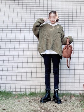 「Levis」｜「アイテム（その他）」を使った、chan-miさん（レディース・163cm）の秋コーディネート