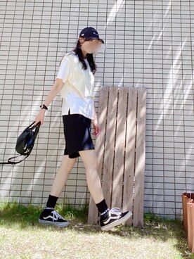 「NANING9（ナンニング）のアイテム」を使った、chan-miさん（レディース・163cm）の夏コーディネート