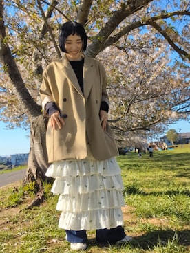 「Auntie Rosa Holiday（アンティローザホリデー）のアイテム」を使った、ＴＡＢＡ 152センチさん（レディース・152cm）の春コーディネート