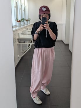 「THE YOn（ザヨン）のアイテム（パンツ）」を使った、ＴＡＢＡ 152センチさん（レディース・152cm）の春コーディネート