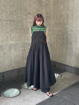 「Lui's（ルイス）のアイテム（ワンピース/ドレス）」を使った、Ranaさん（レディース・159cm）の夏コーディネート