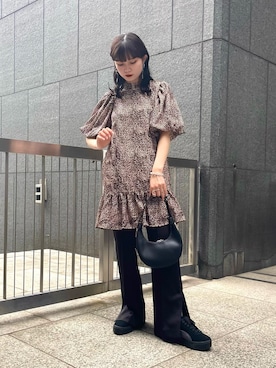 「GHOSPELL（ゴスペル）のアイテム（ワンピース/ドレス）」を使った、Ranaさん（レディース・159cm）の春コーディネート