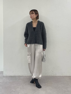 「Whim Gazette（ウィムガゼット）のアイテム（ブーツ）」を使った、Ranaさん（レディース・159cm）の秋コーディネート