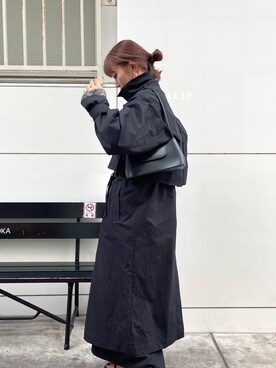 「Lui's（ルイス）のアイテム（トレンチコート）」を使った、Ranaさん（レディース・159cm）の秋コーディネート