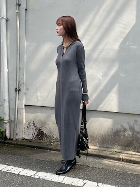 「Lui's（ルイス）のアイテム（ワンピース/ドレス）」を使った、Ranaさん（レディース・159cm）の秋コーディネート