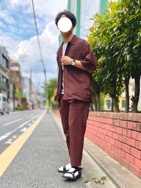 「Alpha Industries（アルファインダストリーズ）のアイテム（トップス）」を使った、たかさん（メンズ・168cm）の夏コーディネート