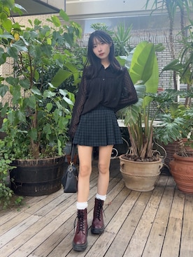 「アイテム（シャツ/ブラウス）」を使った、miuさん（レディース・152cm・20代）の秋コーディネート