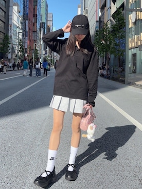 「ZARA（ザラ）のアイテム（バッグ）」を使った、miuさん（レディース・152cm）の春コーディネート