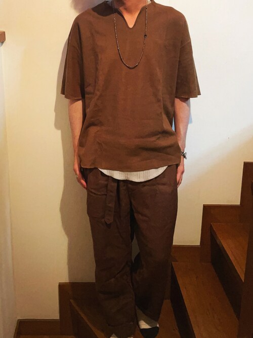 ORCIVAL（オーシバル）の「ORCIVAL / リネン ベルト付き パンツ