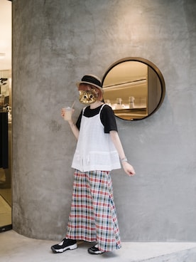「nike」｜𝐡𝐞𝐥𝐞𝐧 ✿さん（レディース・162cm）の夏コーディネート