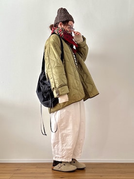 「Libra Cue（リブラ キュー）のアイテム」を使った、ta_ma_☺︎さん（レディース・167cm）の冬コーディネート