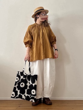 「アイテム（チノパンツ）」を使った、ta_ma_☺︎さん（レディース・167cm）の秋コーディネート