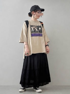 「GOOD ROCK SPEED（グッドロックスピード）のアイテム」を使った、ta_ma_☺︎さん（レディース・167cm）の夏コーディネート