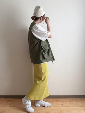 「アイテム（ベスト）」を使った、ta_ma_☺︎さん（レディース・167cm）の夏コーディネート