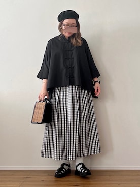 「アイテム（サンダル）」を使った、ta_ma_☺︎さん（レディース・167cm）の秋コーディネート