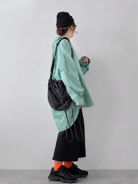 「アイテム（スカート）」を使った、ta_ma_☺︎さん（レディース・167cm）の秋コーディネート