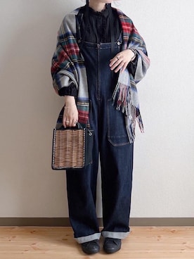 「Samansa Mos2（サマンサ モスモス）のアイテム（帽子）」を使った、ta_ma_☺︎さん（レディース・167cm）の冬コーディネート