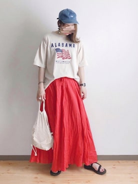 ta_ma_☺︎さん（レディース・167cm）の夏コーディネート