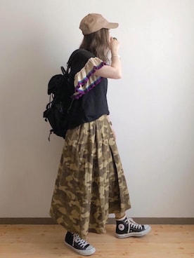 「C.L.N（シーエルエヌ）のアイテム」を使った、ta_ma_☺︎さん（レディース・167cm）の春コーディネート