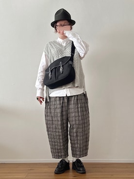 「アイテム（シャツ/ブラウス）」を使った、ta_ma_☺︎さん（レディース・167cm）の秋コーディネート