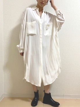 「haco!（ハコ）のアイテム（ブーツ）」を使った、mifyさん（レディース・150cm）の秋コーディネート