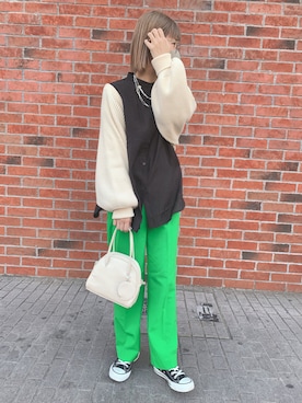 「SPINNS（スピンズ）のアイテム」を使った、mai＊さん（レディース・161cm）の春コーディネート