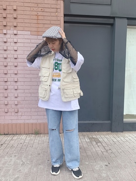「SPINNS（スピンズ）のアイテム」を使った、mai＊さん（レディース・161cm）の春コーディネート