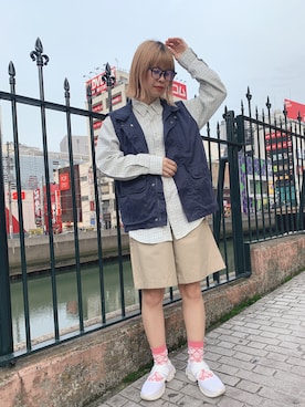 「SPINNS（スピンズ）のアイテム」を使った、mai＊さん（レディース・161cm）の春コーディネート