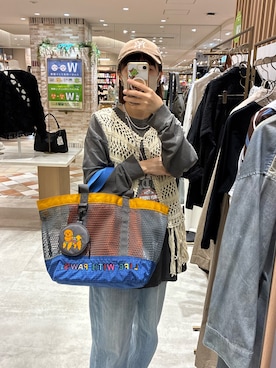 「ear PAPILLONNER（イアパピヨネ）のアイテム」を使った、mai＊さん（レディース・161cm）の春コーディネート