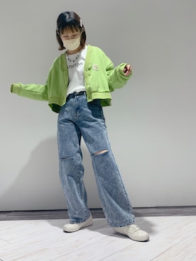 「SPINNS(スピンズ)のアイテム(バレッタ/ヘアクリップ)」を使った、mai*さん(レディース・161cm)の冬コーディネート