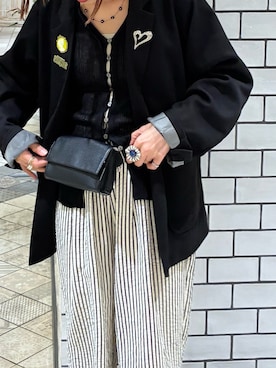 「ear PAPILLONNER（イアパピヨネ）のアイテム」を使った、mai＊さん（レディース・161cm）の春コーディネート