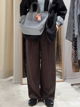 「ear PAPILLONNER（イアパピヨネ）のアイテム」を使った、mai＊さん（レディース・161cm）の春コーディネート