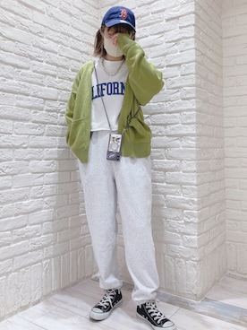 「ショート丈トップス」｜「アイテム（PC・スマホグッズ/家電）」を使った、mai＊さん（レディース・161cm）の冬コーディネート