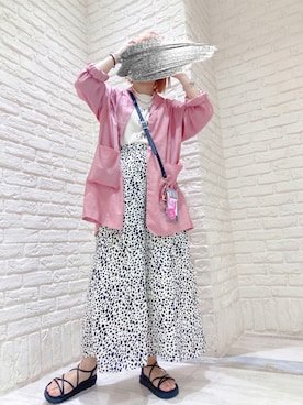 「Kastane」｜「アイテム（その他トップス）」を使った、mai＊さん（レディース・161cm）の夏コーディネート