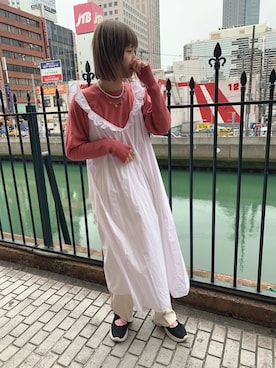 mai＊さんの「ラインジャージパンツ」を使ったコーディネート