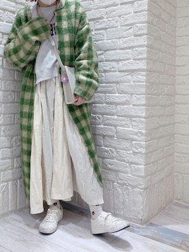 「Coming soon…」｜「アイテム（スウェット）」を使った、mai＊さん（レディース・161cm）の冬コーディネート