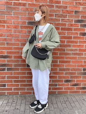 「SPINNS（スピンズ）のアイテム」を使った、mai＊さん（レディース・161cm）の春コーディネート