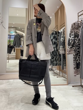 「ear PAPILLONNER（イアパピヨネ）のアイテム」を使った、mai＊さん（レディース・161cm）の春コーディネート